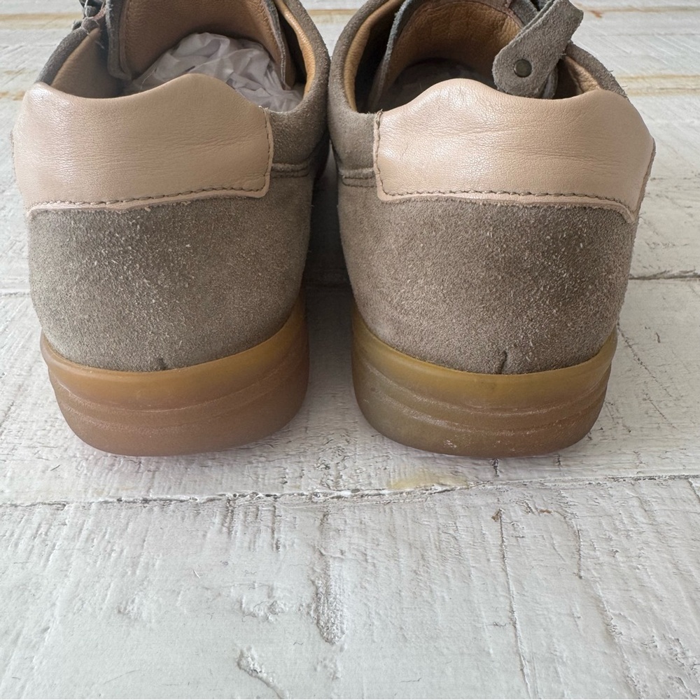 Hartjes XS Casual Shoes UK size 4‎ US size 6.5 Tan Beige Suede Side Zip Sneakers - Picture 7 of 15